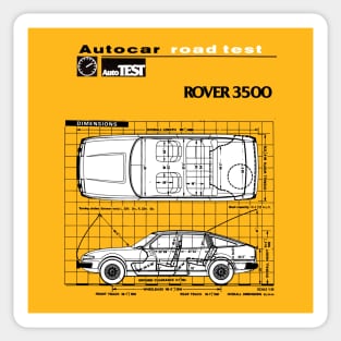 ROVER 3500 SD1 - technical road test data Sticker